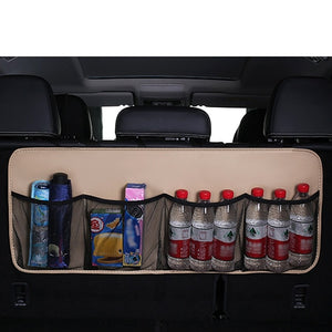 Car Rear Seat Back Storage Bag Auto Interior Tidying Interior Bale Sundries Drink Stowing Tidying Package Accessories Supplies