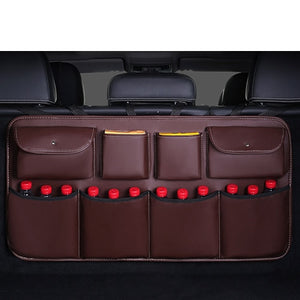 Car Rear Seat Back Storage Bag Auto Interior Tidying Interior Bale Sundries Drink Stowing Tidying Package Accessories Supplies