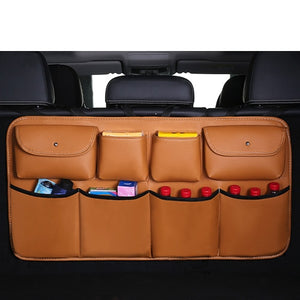 Car Rear Seat Back Storage Bag Auto Interior Tidying Interior Bale Sundries Drink Stowing Tidying Package Accessories Supplies