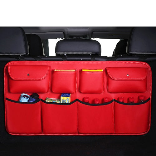 Car Rear Seat Back Storage Bag Auto Interior Tidying Interior Bale Sundries Drink Stowing Tidying Package Accessories Supplies