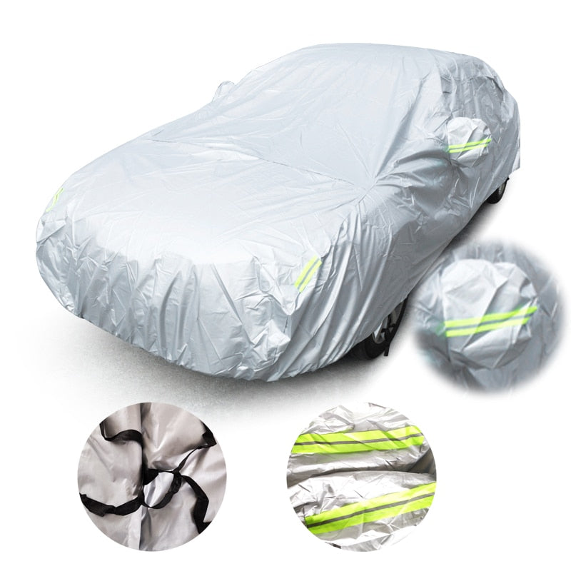 Universal Car Covers Size S/M/L/XL/XXL Indoor Outdoor Full Auot Cover Sun UV Snow Dust Resistant Protection Cover For Sedan