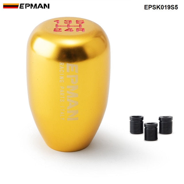 EPMAN Sport Universal Racing 5 Speed car Gear Shifter Knob  Manual Automatic Gear Shift Knob Shift Lever EPSK019S5