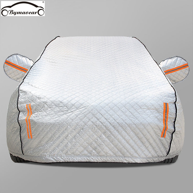 Car cover plus cotton padded winter car cover  Four seasons aluminum film hail /weatherproof/sun/snow fit