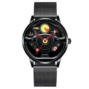 NIBOSI Sports Car Wheel Watch Waterproof Men's Watches Unique Custom Design Rim Hub Creative Quartz Wrist Watch