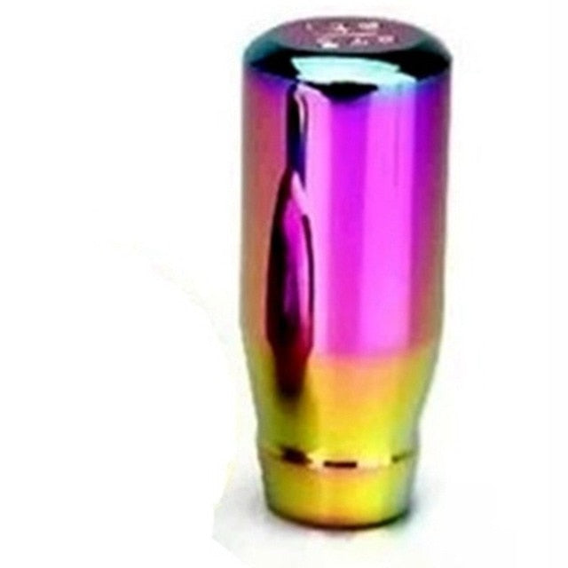 Neo Chrome Universal Speed Car Gear Shift Knob Manual Automatic Aluminum Alloy Racing Gear Shift Knob shift lever