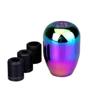 Neo Chrome Universal Speed Car Gear Shift Knob Manual Automatic Aluminum Alloy Racing Gear Shift Knob shift lever