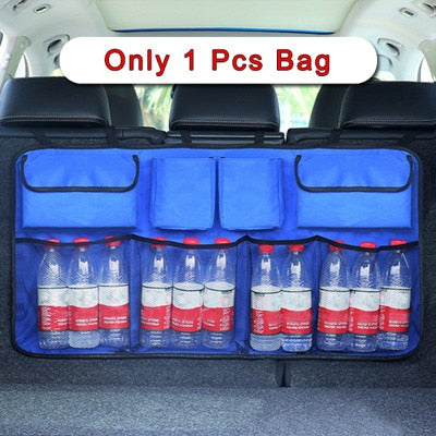 Car Rear Seat Back Storage Bag Auto Interior Tidying Interior Bale Sundries Drink Stowing Tidying Package Accessories Supplies