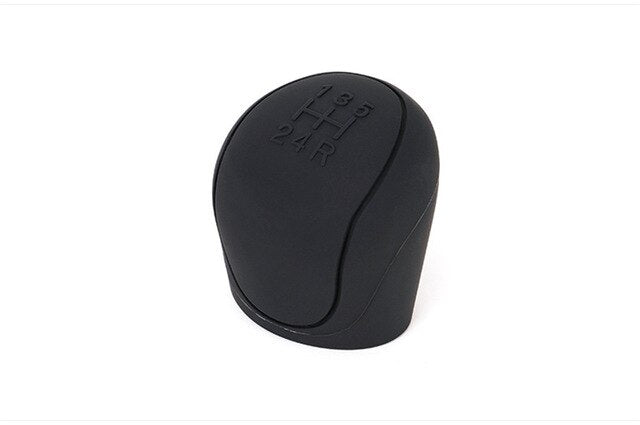 Car Gear Shift Knob Cover Silica Gel Handbrake Gear Lever Cover Shift Collars Universal Silicone Car Gear Head Shift Knob Cover