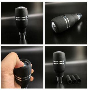 Universal Car Leather Button Automatic Gear Stick Shift Knob Shifter Lever Fit For BMW Ford Passat Honda Audi Toyota Golf