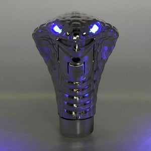 Universal Led Eyes Car Chrome Manual Gear Shift Knob Snake